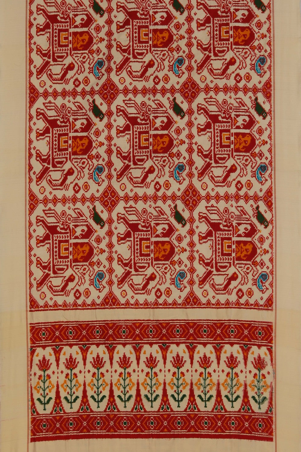 Image of Patan Patola Silk Double Ikat Saree